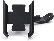 Motorcycle Navigation Bracket Motorcycle Mobile Phone Holder Navigator Rear Mirror Handlebar Bracket for Kawasaki V&ersys X300 650 1000 V&ersys X300 Tourer Phone Mount (Color : Black Mirror Holder)