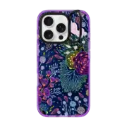 iPhone 16 Pro Impact Ring Stand Case MagSafe Compatible Dark Floral