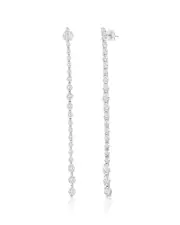 Jewels by Viomo 14K 4.77 ct. tw. Diamond Long Earrings