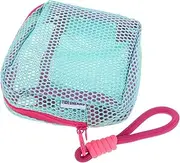 [ANDRESLAD] Square Mesh Grid Sundry Storage Bag Drawstring Travel Pouch Bag for Women