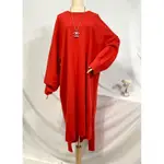 韓國 MADE IN KOREA🇰🇷 BANY ANCO 紅色OVER SIZE長連身長洋裝