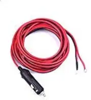 Car Cigarette Lighter Male Plug to Raw Cable Eyelet Terminal Extension Adapter 15FT/15A Heavy Duty Auto Power Supply Cord DC Cable Wire for Electronics Inverter LED Lights Vacuum 12V/24V Devices