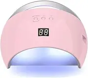 Gel UV LED Nail Lamp,LED Nail Dryer 40W Gel Nail Polish UV LED Light with 3 Timers Professional for Nail Art Tools Accessories(Pink)