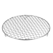 Round Cooking Rack 8.3-inch Stainless Steel Cross Wire Barbecue Grill with Legs
