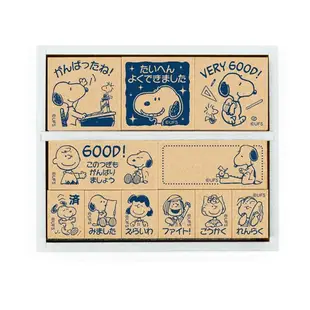 【莫莫日貨】日本製 BEVERLY 史努比 Snoopy 英日文 木頭印章 橡皮印章 橡皮章 木製橡皮印章組SDH043
