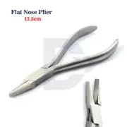 Dental Flat Nose Plier Orthodontic Braces Wire Bending Clasp Serrated End Lab