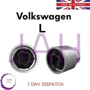 WHEEL NUT LOCKING SECURITY BOLT KEY LETTER L SOCKET, WNLK, FOR VOLKSWAGEN VW UK