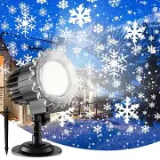 "Christmas Snowflake Projector Lights Led Projector Lamp Outdoor Christmas De...