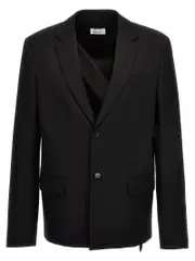 [Off-White] Off-White-Ow Embroidery Blazer Nero-Uomo 48IT