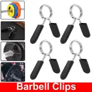 Barbell Bar Clamp Spring Collar Clips Standard Gym Weight Dumbbell Lock Lift
