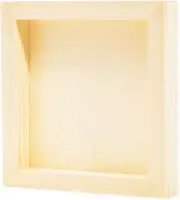 6 Pack Unfinished Wood Canvas Boards for Painting, 6X6 Square Wooden Panels for
