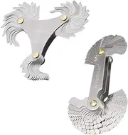 iplusmile Pitch Measuring Tool Set 2pcs Thread Gauge Screw and External Thread Tooth Pitch Measurement