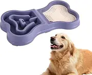 Slow Feeder Dog Bowl - Slow Eating Dog Bowl | Puzzle Feeder with Anti-Slip Design, Pet Bloat Prevention Dish, Portable Safe Feeding Solution for Home, Travel, Indoor & Outdoor Use, Pets Supplies