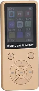 Mp3 Player and Mp4 Player with 1.8 LCD Screen, 64Gb Sd Card, Built in Speaker, Fm Radio, e Book Reader, Photo Viewer, and Included Headphones (Gold)