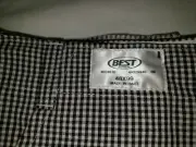 New chef pants Black and white checkered size 48 !!