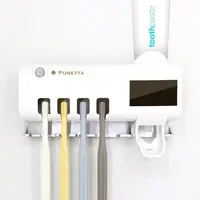 在飛比找友和YOHO優惠-Puretta 360° 多功能紫外線滅菌牙刷消毒器 白色 