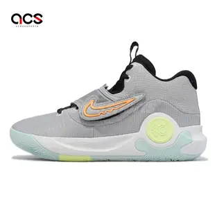 Nike 籃球鞋 KD Trey 5 X EP 灰 橘 藍 杜蘭特 男鞋 氣墊 魔鬼氈 平民版 DJ7554-009