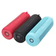 Portable IPX7 Speaker Waterproof Wireless bluetooth Speaker Mini Column Box Speaker With Flashlight 28 RED