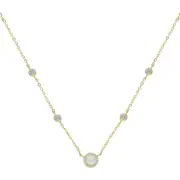 Ettika Opal Chain Necklace in Gold at Nordstrom One Size