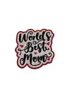 Worlds best Mom Patch Iron on or Sew on Patch