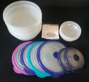 Tupperware Stuffables Set of 6~ 1 Cup,4 Cup 6 Cup, 8 Cup , Expandable Flexible