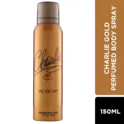 Revlon Charlie Gold Perfumed Body Spray (150ml) ( pack of 2 )