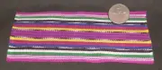 Miniature Violet Backstrap Guatemala Blanket Rug Carpet 3.5 X 6 Southwest 8742