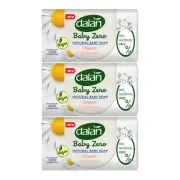 Dalan Baby Zero Natural Baby Soap Bar - Organic Chamomile, 6 Bars x 3.17oz Each