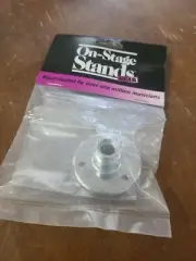 Set of 2 On Stage Stands OSS TM02C Gooseneck Flange Mount chrome
