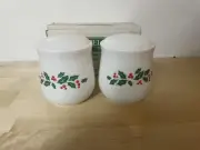 NIB Corelle Winter Holly Salt and Pepper Set Christmas