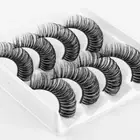 Mink Lashes Fluffy False Eyelashes D Curl Fake Eyelashes Russian Strip Lashes