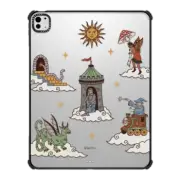 iPad Pro 13-inch (M4) iPad Impact Case up in the medieval clouds