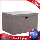 Collapsible Cube Fabric Storage Box with Lid Home Supplies Closet Toys Storage