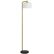 Hoff Floor Lamp Antique Gold Opal | Telbix Lighting