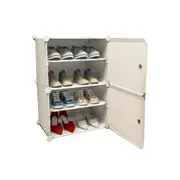 White Cube DIY Shoe Cabinet Rack Storage 1 Column 4 Row