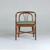 在飛比找momo購物網優惠-【山茶花家具】藤餐椅-藤條結構 室內椅DC112(原木色餐椅