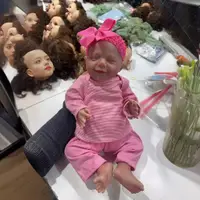 在飛比找蝦皮商城精選優惠-49cm仿真嬰兒洋娃娃小四月成品娃娃女孩禮物玩具軟膠搪膠仿真