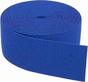 uxcell Elastic Bands for Sewing 5cm x 4.6m Deep Sapphire Blue Knit Elastic Spool High Elasticity for Wigs, Waistband, Pants, Craft DIY Projects