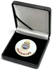 HMAS Anzac Medallion in Case