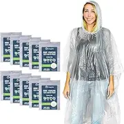 [Lingito] Rain Poncho, Disposable Emergency Rain Ponchos