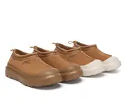 AUSTRALIAN SHEPHERD® UGG Slippers Sheepskin Wool Drawstring Chunky Platform Harlow - Chestnut / AU Ladies 10 / AU Men 8 / EU 41