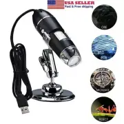 1000X8 LED USB Digital Microscope Endoscope Zoom Camera Magnifier+Stand