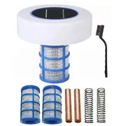 Solar Power Swimming Pool Water Purifier,Solar Pool-Ionizer,Swimming Pool Water Cleaner Clear Algae & Chlorine for Spa As Shown