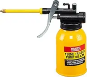 Handy Hardware Trigger Pump Oil Can, 180 ml Capacity, Yellow