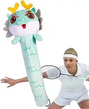 Badminton Overgrip Sleeve - Badminton Racket Handle Sleeve with Dragon Pattern | Cartoon Decor, Non-Slip Grip, Racket Accessories for Men and Women