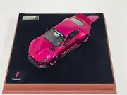 1/43 AB Models Maserati Granturismo Liberty walk Pink Custom Leather Base. 2
