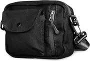 [LIFKOME] Canvas Bag for Men Small Messenger Shoulder Bag Classic Design for School Shopping and Travel