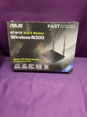 ASUS RT-N12 Wireless N300 Router AP Range Extender - Brand New In Box - Sealed