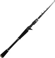 [KastKing] Blackhawk II Telescopic Fishing Rods, Graphite Rod Blanks & Durable Solid Glass Tip, Floating Guides, 1pc Fishing Rod Performance, Comfortable EVA Handle, Newly Designed Travel Rod