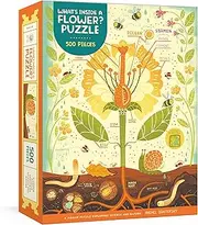 What's Inside a Flower? Puzzle: Exploring Science and Nature 500-Piece Jigsaw Puzzle Jigsaw Puzzles for Adults and Jigsaw Puzzles for Kids